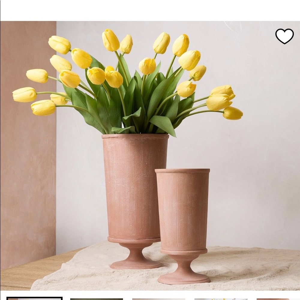 Pottery Barn Medium Denslow Weathered Metal Vase